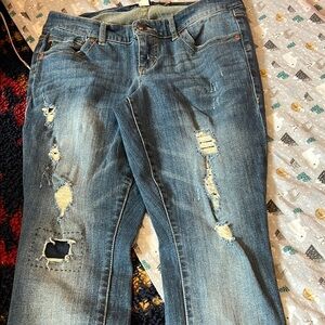 Torrid size 12 Distressed Blue Jeans